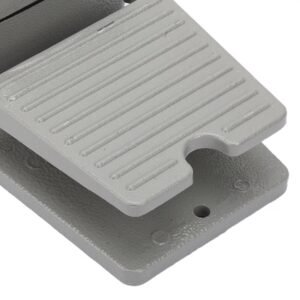 Heavy Duty Foot Switch, LT3 Foot Switch, Nonslip Aluminum Foot Pedal Switch Shell Momentary Pedal Silver Contacts for Medical Instrument, Textile Equipment - Image 3