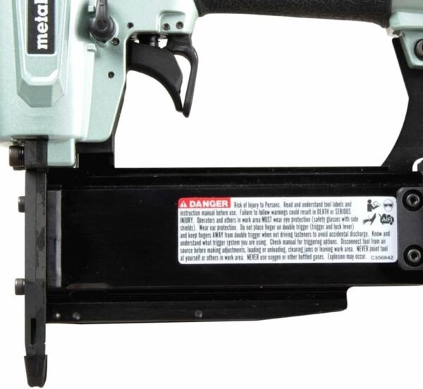 Metabo HPT Pro Pin Nailer Kit, Pro-Preferred Pneumatic Power Nailers, Carpentry Tool for Fine Trim, Molding, and Paneling, Built-In Silencer, Aluminium Magazine, 23 Gauge, 1/2″ to 2″ Pin Nails, NP50A 6 61lt8cUH89L. AC SL1000