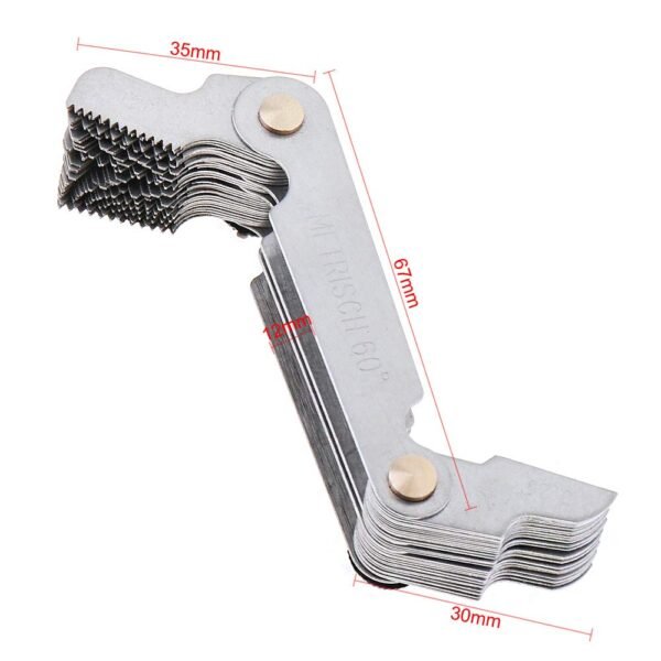 ChgImposs Metric & Imperial & US Screw Gauge SAE Whitworth 55 Degree & Metric 60 Degree & & US 60 Degree Thread Pitch Gauge for Industrial Measurement 5 61nRPAvg7RL. SL1000
