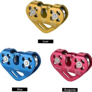 Lixada Zip Line Pulley 30KN Tandem Speed Double Pulley for 1/4 5/16 3/8 1/2 Cable Backyard Zipline, Hauling, Rigging and Commercial Purposes,Holds Upto 6700lbs - Image 10