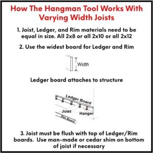 HangEmFast Metal Joist Hanger Installation Jig - Lightweight Durable Ergonomic - Fast & Easy - Deck, Floor System, Small Truss - for Dimensional Lumber Sizes 2x6 2x8 2x10 2x12 - Image 9