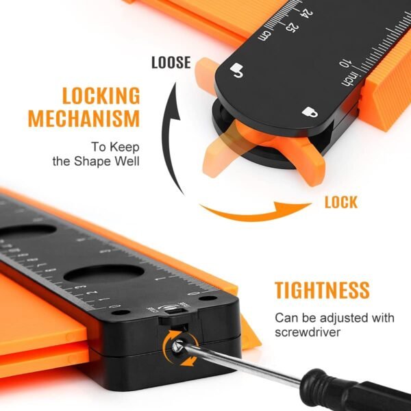 dodowin Contour Gauge Tool,Fathers Day Gifts for Men Birthday Dad Husband Him, Super Gauge Shape Outline Tool for Woodworking, Flooring Measure Tools,Anniversary/Boyfriend Gift 6 61pRlJAqeuL. AC SL1200
