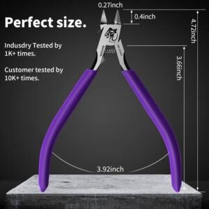 RUITOOL Model Nippers, Model Tools for Beginners to Repair and Fix Plastic Models, Ultra-thin Single-edged Non-slip Grip, 4.7 Inch Sharp Cutters for Model Building - Image 8