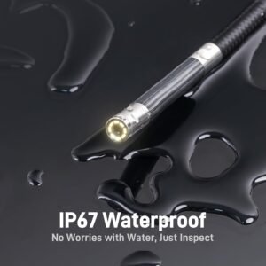 Teslong Two-Way Articulating Borescope with Light, Industrial Endoscope Inspection Camera with Articulated Probe, Flexible Mechanic Fiber Optic Snake Scope Cam for Wall Automotive Engine Inspect-5FT 16 Teslong Two-Way Articulating Borescope with Light, Industrial Endoscope Inspection Camera with Articulated Probe, Flexible Mechanic Fiber Optic Snake Scope Cam for Wall Automotive Engine Inspect-5FT - Image 6