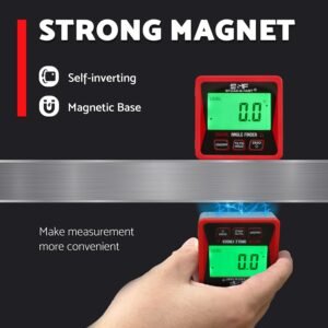 S&F STEAD & FAST Digital Angle Finder Gauge Magnetic Protractor Inclinometer Table Saw Angle Gauge Level Cube with Magnetic Base for Woodworking, Carpentry, Construction - Image 5