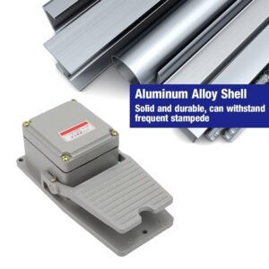 Heavy Duty Foot Switch, LT3 Foot Switch, Nonslip Aluminum Foot Pedal Switch Shell Momentary Pedal Silver Contacts for Medical Instrument, Textile Equipment - Image 9