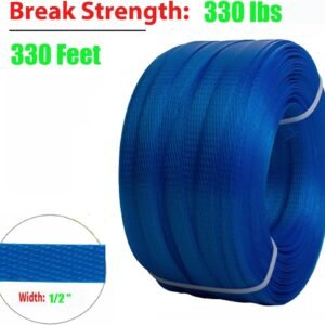 Packaging Strapping Kit - Pallet Poly Tensioner Tool Sealer, Banding Tool, 4000" Length x 1/2" Wide PP Belt, 100 Metal Seals for Packing and Shipping - Image 4