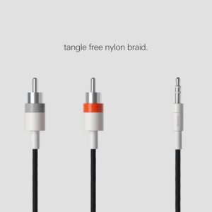 Teenage Engineering Textile Audio Cable 3.5 mm - 2X RCA, 1200 mm | 47.2 in (Black) 7 Teenage Engineering Textile Audio Cable 3.5 mm - 2X RCA, 1200 mm | 47.2 in (Black) - Image 3