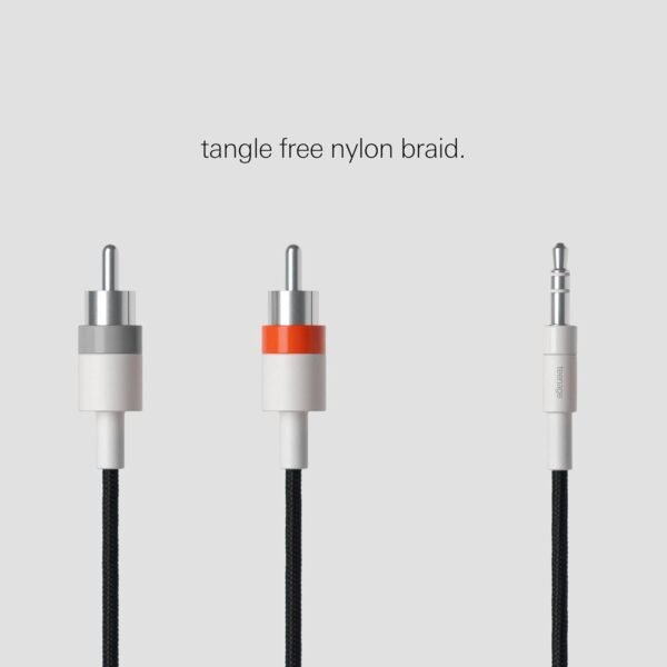 Teenage Engineering Textile Audio Cable 3.5 mm - 2X RCA, 1200 mm | 47.2 in (Black) 3 61vwuvZy96L. SL1500