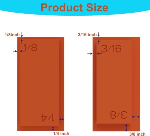 4-in-1 Trim Reveal Tool - 1/8", 3/16", 1/4", 3/8" - Precision Trim Gauges - Non-Damaging Hard Plastic Door Reveal Marking Tools for Accurate Jamb Marking - Wood Reveal Spacing Tool (orange) 8 61wVUoyBACL. AC SL1500