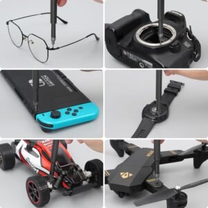 Precision Screwdriver Set 49 in 1 SHARDEN Small Screwdriver Set Magnetic Repair Tool Kit for Laptop, iPhone, Cell Phone, PC, MacBook, Tablet, Computer, PS5, PS4, Electronic, Glasses, Watch 16 Precision Screwdriver Set 49 in 1 SHARDEN Small Screwdriver Set Magnetic Repair Tool Kit for Laptop, iPhone, Cell Phone, PC, MacBook, Tablet, Computer, PS5, PS4, Electronic, Glasses, Watch - Image 8