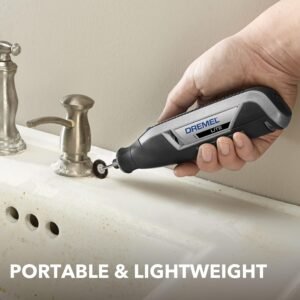 Dremel Lite 7760 N/10 4V Li-Ion Cordless Rotary Tool, Variable Speed Multi-Purpose Kit, USB Charging, Easy Accessory Changes - Perfect For Light-Duty DIY & Crafting, Sanding, Engraving and Polishing - Image 7