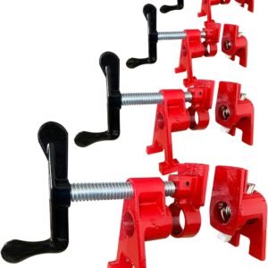 HimaPro 4-Pack 3/4 Inch H-Style Professional Pipe Clamp Set - Designed For Woodworking, Carpentry, Home Improvement, and DIY Jobs - Image 5