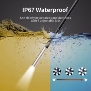 3.9mm Endoscope Camera with Light NIDAGE 1920P HD Industrial Borescope Inspection Camera with 4.3" IPS Screen, 5FT Semi-Rigid Cable, IP67 Waterproof Snake Cam for Car Engine Aircraft Mechanic Tools 16 3.9mm Endoscope Camera with Light NIDAGE 1920P HD Industrial Borescope Inspection Camera with 4.3" IPS Screen, 5FT Semi-Rigid Cable, IP67 Waterproof Snake Cam for Car Engine Aircraft Mechanic Tools - Image 8