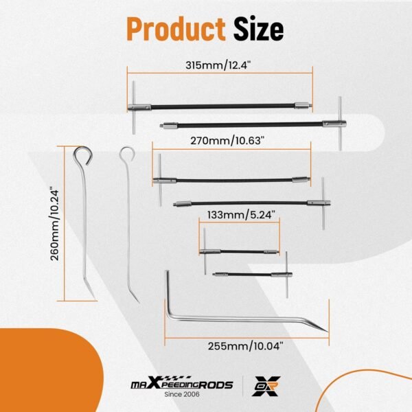 maXpeedingrods 23pcs Packing Extractor Set, Steel Alloy Packing Puller Tool Set, Flexible Shaft Corkscrew Packing Pulling Hook Sets, Gland Packing Extraction Removal Kit with Toolbox 8 710K8E6S2HL. AC SL1500