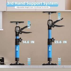2PK Steel Cabinet Jacks for Installing Cabinets,14.6-23.6Inches, Adjustable 3rd Hand Support System,Telescopic Hand Support Pole, Third Hand Tools Support Pole 132LB Load for Lifting Drywall 11 2PK Steel Cabinet Jacks for Installing Cabinets,14.6-23.6Inches, Adjustable 3rd Hand Support System,Telescopic Hand Support Pole, Third Hand Tools Support Pole 132LB Load for Lifting Drywall - Image 3