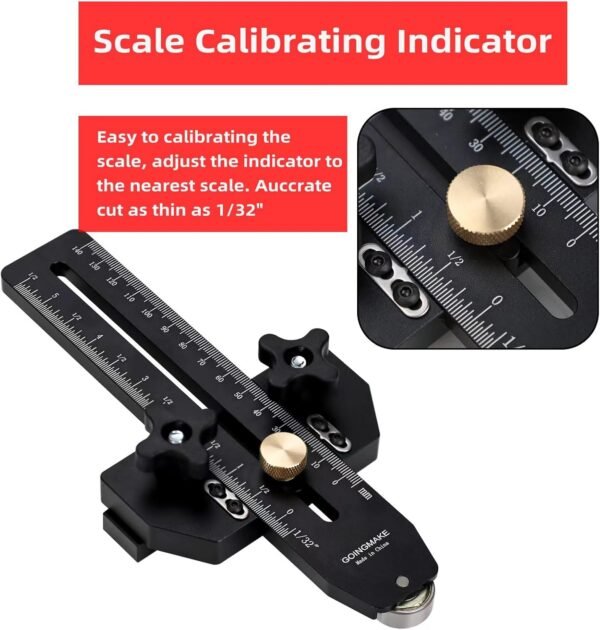 Thin Rip Jig Table Saw Jig Guide for Making Repetitive Narrow Thin Strip Cuts Woodworking Tools Fast Thin Ripping Guide for Table Saw Band Saw Router Table Fits for 3/8" x 3/4" T Slot 6 712k5zxiURL. AC SL1500