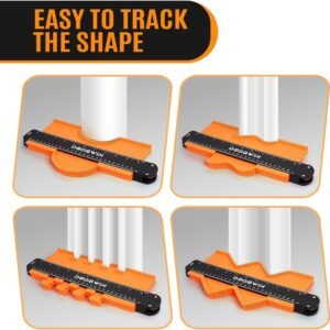 dodowin Contour Gauge Tool,Fathers Day Gifts for Men Birthday Dad Husband Him, Super Gauge Shape Outline Tool for Woodworking, Flooring Measure Tools,Anniversary/Boyfriend Gift 14 dodowin Contour Gauge Tool,Fathers Day Gifts for Men Birthday Dad Husband Him, Super Gauge Shape Outline Tool for Woodworking, Flooring Measure Tools,Anniversary/Boyfriend Gift - Image 4