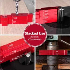 Setup Blocks Woodworking, 14pcs Aluminum Setup Blocks Height Gauge Set for Router Table Saw and Angle Measure Set up (Each Setup Bars has Different Thickness) 13 Setup Blocks Woodworking, 14pcs Aluminum Setup Blocks Height Gauge Set for Router Table Saw and Angle Measure Set up (Each Setup Bars has Different Thickness) - Image 4