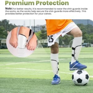 Soccer Shin Guards for Kids Youth Toddler, Shin Defender Shin Guards and Long Soccer Socks for Adults Boys Girls, Shin Pads & Sleeves Equipment - Football Gear for 3 5 4-6 7-9 10-12 Years Old Children 16 Soccer Shin Guards for Kids Youth Toddler, Shin Defender Shin Guards and Long Soccer Socks for Adults Boys Girls, Shin Pads & Sleeves Equipment - Football Gear for 3 5 4-6 7-9 10-12 Years Old Children - Image 8