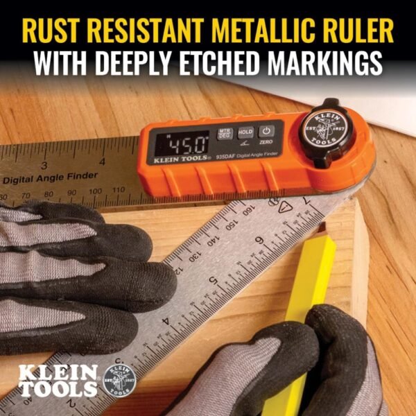 Klein Tools 935DAF Digital Angle Finder, Precision Measurements, Miter Saw Protractor Angle Calculation and Portable Design 5 715KNYm6JvL. AC SL1000
