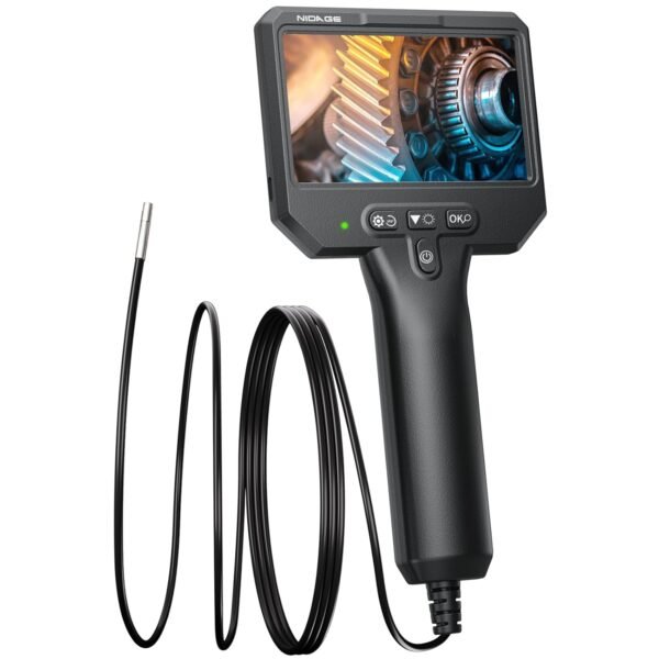 3.9mm Endoscope Camera with Light NIDAGE 1920P HD Industrial Borescope Inspection Camera with 4.3" IPS Screen, 5FT Semi-Rigid Cable, IP67 Waterproof Snake Cam for Car Engine Aircraft Mechanic Tools 2 716zv718x L. SL1500