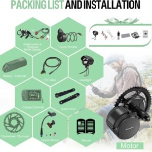 BAFANG Mid Drive Kit 750W 1000W 500W BBS02B BBS-HD Electric Bike Conversion Kit 48V 52V Ebike Conversion Kit for 68-73MM Mountain Bike Road Bike with Battery and Display(Optional) 20 BAFANG Mid Drive Kit 750W 1000W 500W BBS02B BBS-HD Electric Bike Conversion Kit 48V 52V Ebike Conversion Kit for 68-73MM Mountain Bike Road Bike with Battery and Display(Optional) - Image 10