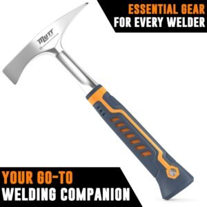 Mutt Tools 14oz Head Weight Welding Chipping Hammer - Professional Slag Hammer for Welders - Forged Steel Impact Tool for Metal Work - Welding Hammer 14 Mutt Tools 14oz Head Weight Welding Chipping Hammer - Professional Slag Hammer for Welders - Forged Steel Impact Tool for Metal Work - Welding Hammer - Image 7