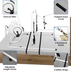 Bed Exercise Equipment for Elderly - Bed Bike with Electric Pedal Exerciser for Seniors & Limited Mobility: Auto Leg Exercise, Improves Circulation & Mobility, Arm & Leg Workout - Image 7