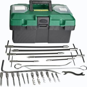 Generic 23pcs Packing Extractor Set, Steel Alloy Packing Puller Kit, Flexible Shaft Corkscrew Pulling Hook Set, Gland Packing Extraction Removal Kit, Toolbox Kit - Image 2