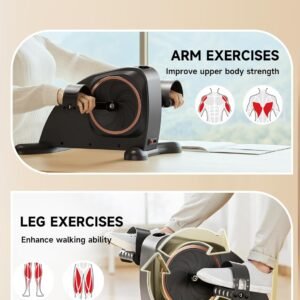 Under Desk Bike, Electric Mini Exercise Bike Pedal Exerciser for Leg/Arm Exercise,12 Adjustable Speeds & LCD Display Leg Exerciser While Sitting for Seniors, Low-Impact Cardio Cycling Equipment 15 Under Desk Bike, Electric Mini Exercise Bike Pedal Exerciser for Leg/Arm Exercise,12 Adjustable Speeds & LCD Display Leg Exerciser While Sitting for Seniors, Low-Impact Cardio Cycling Equipment - Image 5