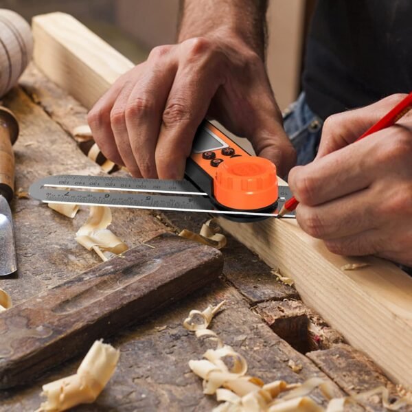 Digital Angle Finder Protractor 0-360 Degree T-Bevel Gauge & Protractor with Horizontal Vertical Bubble & Full LCD Display for Woodworking, Metalworking, Construction 6 718pfX4SdLL. AC SL1500