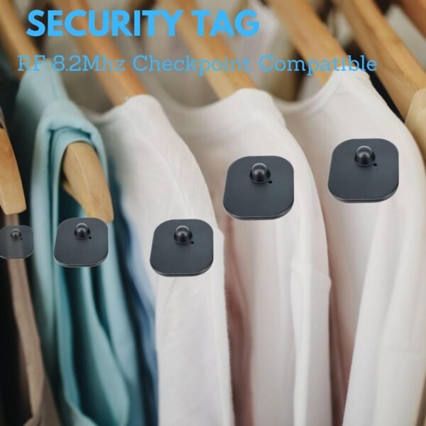 RF 8.2Mhz Large Black Clothing Security Tags (100PCS with Pins) ABS Retail Anti-Theft Alarm Tags, Checkpoint Compatible Shop Security Equipment 6 718v+pjMd0L. AC SL1500