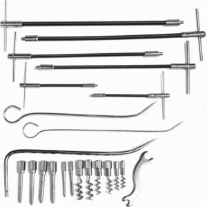 Generic 23pcs Packing Extractor Set, Steel Alloy Packing Puller Kit, Flexible Shaft Corkscrew Pulling Hook Set, Gland Packing Extraction Removal Kit, Toolbox Kit - Image 8