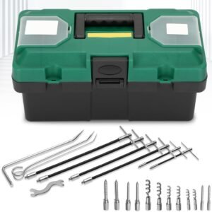 23pcs Packing Extractor Set, Portable Packing Puller Tool, Flexible Shaft Corkscrew Hook Extractor, Stainless Steel Packing Tool Set, Packing Removal Kit with Toolbox and Different Tips and Lengths - Image 8