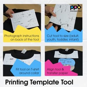 PPD 20 Sheets 8.5x11" - Inkjet Iron-on Heat Transfer Paper for Black & Dark Fabric and T-Shirts - Premium - PPD-4-20 - Image 9