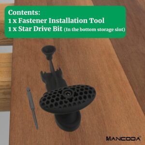 Hidden Fastener Installation Tool, Fits for Trex Hidden Fasteners for Composite Decking Boards, Efficient Home Improvement Decking Tool for Install Hidden Fasteners with Star Drive Bit 16 Hidden Fastener Installation Tool, Fits for Trex Hidden Fasteners for Composite Decking Boards, Efficient Home Improvement Decking Tool for Install Hidden Fasteners with Star Drive Bit - Image 8