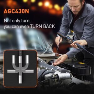 DXZtoz Two-Way Articulating Borescope, Industrial Endoscope with 0.33in Articulated Snake Camera, Video Inspection Scope with Light for Automotive Aircraft Mechanics- 5.5FT - Image 5