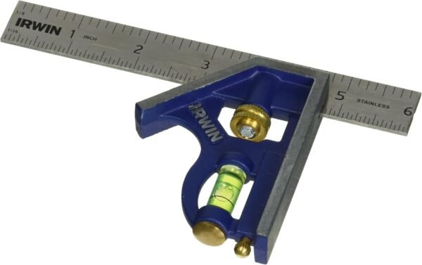 IRWIN Tools Combination Square, Metal-Body, 6-Inch (1794468), Blue 2 71CLOw651TL. AC SL1500
