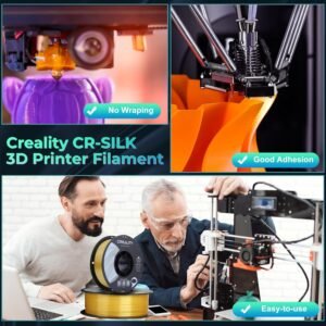 Creality PLA 3D Printer Filament, PLA Filament 1.75mm Silk Shiny PLA Filament +/-0.02mm, 3D Printing Filament 1KG/2.2lb (Gold) 17 Creality PLA 3D Printer Filament, PLA Filament 1.75mm Silk Shiny PLA Filament +/-0.02mm, 3D Printing Filament 1KG/2.2lb (Gold) - Image 8