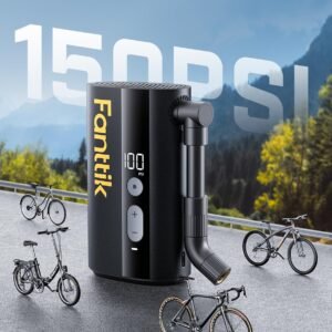 Fanttik X9 Ace Mini Bike Pump, 32s Fast Inflate Bike Pump with Gauge, 150PSI Electric Air Pump with Presta and Schrader Valve, Suitable for Mountain Bike, Road Bike, Electric Bike, MTB - Image 10