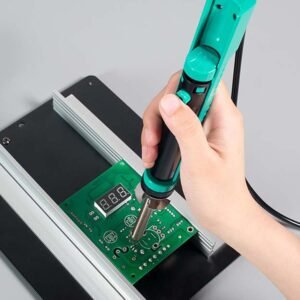 YIHUA 929D-V Electric Desoldering Soldering Iron Solder Sucker Desoldering Pump with Shorter Charging Handle and Desoldering Nozzles 1.0mm 1.2mm for Through-Hole Desoldering - Image 10