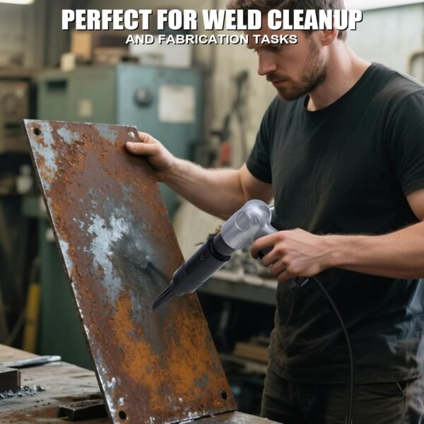 BHTOP Air Needle Scaler with 4 Chises, 19 Needles Pneumatic Air Hammer Needle Gun for Metalworks, Rust, Weld & Paint Remover 3 71DlpZqn3BL. AC SL1500