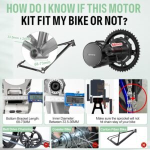 BAFANG 48V 750W Mid Drive Kit - BBS02B CAN Bus Electric Bike Conversion Kit Ebike Conversion Kit for 68-73/100MM Mountain Bike Road Bike with Ebike Display & Battery (Optional) 16 BAFANG 48V 750W Mid Drive Kit - BBS02B CAN Bus Electric Bike Conversion Kit Ebike Conversion Kit for 68-73/100MM Mountain Bike Road Bike with Ebike Display & Battery (Optional) - Image 6