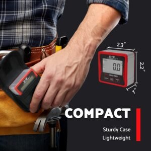 S&F STEAD & FAST Digital Angle Finder Gauge Magnetic Protractor Inclinometer Table Saw Angle Gauge Level Cube with Magnetic Base for Woodworking, Carpentry, Construction - Image 6