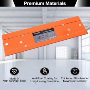 Sheet Metal Bender Folding Tool, 12 Inch Hand Seamer for HVAC Ductwork, Roofing & Metal Panels, 3/8" & 1" Fold Depth, Heavy Duty Steel Brake with High-Visibility Orange Finish 13 Sheet Metal Bender Folding Tool, 12 Inch Hand Seamer for HVAC Ductwork, Roofing & Metal Panels, 3/8" & 1" Fold Depth, Heavy Duty Steel Brake with High-Visibility Orange Finish - Image 6