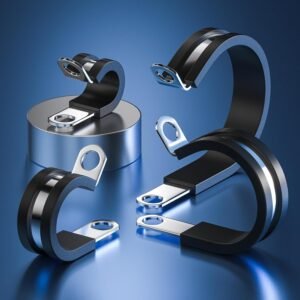 50 PCS 3/8 Inch Stainless Steel Cable Clamps - Insulated, Hose & Pipe Clamps - Image 4