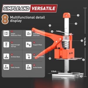 Labor-Saving Handle 2 Pack, Construction Jack, Wall Tile Locator, Multi-Function Height Adjustment Lifting Device, Door Panel Lifting Cabinet Jack, Raised 10 in, Pair Dynamic Load 400 LB 15 Labor-Saving Handle 2 Pack, Construction Jack, Wall Tile Locator, Multi-Function Height Adjustment Lifting Device, Door Panel Lifting Cabinet Jack, Raised 10 in, Pair Dynamic Load 400 LB - Image 7