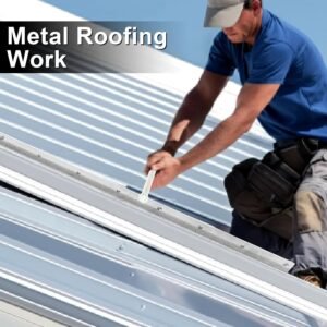 20 Inch Sheet Metal Folding Hemming Tool Steel Metal Bender Hand Tool Bending Forming for HVAC Duct Roofing Panels, Folds up to 24 Ga Steel 1 Depths - Image 5