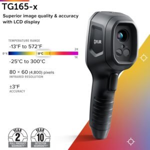 FLIR TG165-X Thermal Imaging Camera with Bullseye Laser: Commercial Grade Infrared Camera for Building Inspection, HVAC and Electrical - Image 3